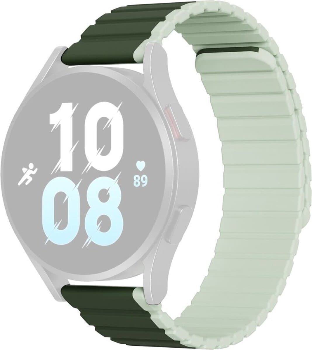 Universele - magnetische - band Samsung Galaxy Watch - 6 - Pro / 6 / 6 - Classic / 5 - Pro / 5 / 5 - Classic - Dux - Ducis-band - (20 - mm - LD-versie) - Groen