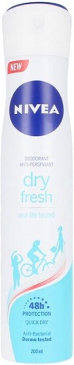 NIVEA deodorant spray 200 ml voor vrouwen droog comfort fris