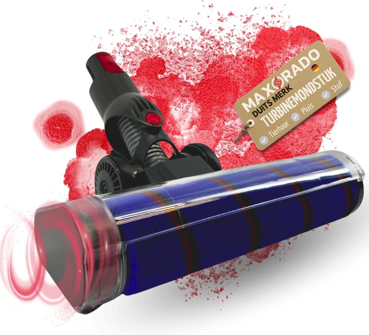 Maxorado Stofzuiger Set 2-delig - Turboborstel + Buis geschikt voor Dyson V7, V8, V10, V11, V15 - vloerzuigmond