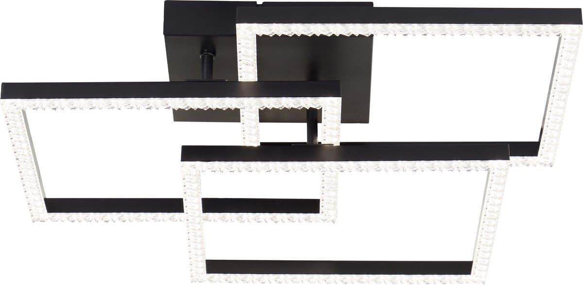 Brilliant Ranni - Plafondlamp - Crystal LED 27W - 4000K - Zwart