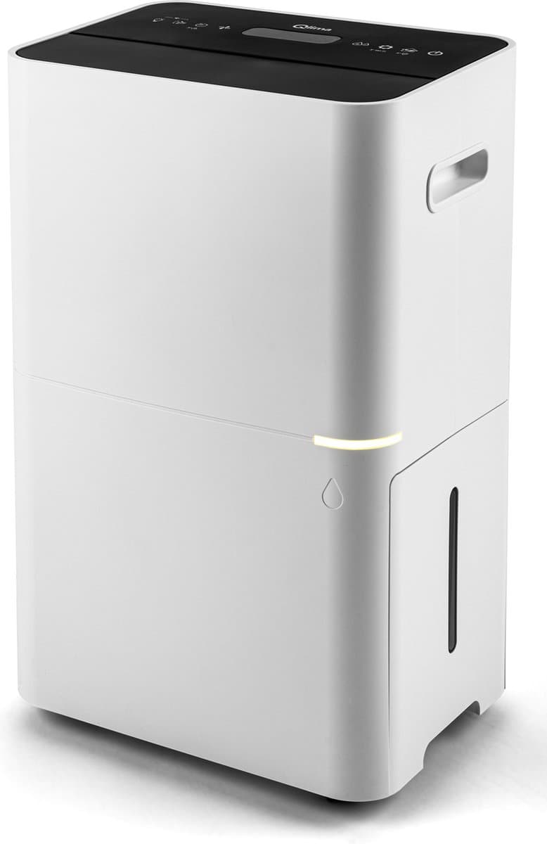 Qlima D 825 PA Smart - Luchtontvochtiger & Luchtreiniger - Ontvochtigt 25 Liter per dag - Voorzien van HEPA Filter - Incl. afvoerpomp voor permanente waterafvoer- Woonkamer, Slaapkamer, Badkamer en Kelder - Voorkomt Schimmel en vocht in huis