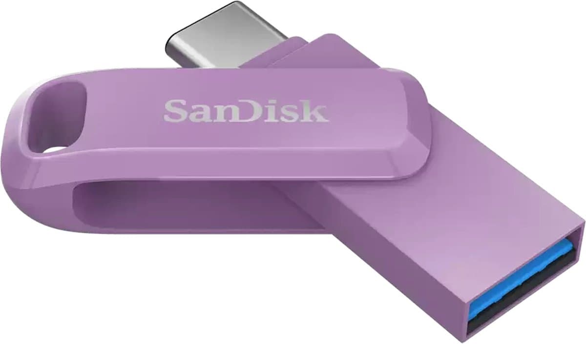 SanDisk Ultra Dual Drive Usb C 1TB Lavender