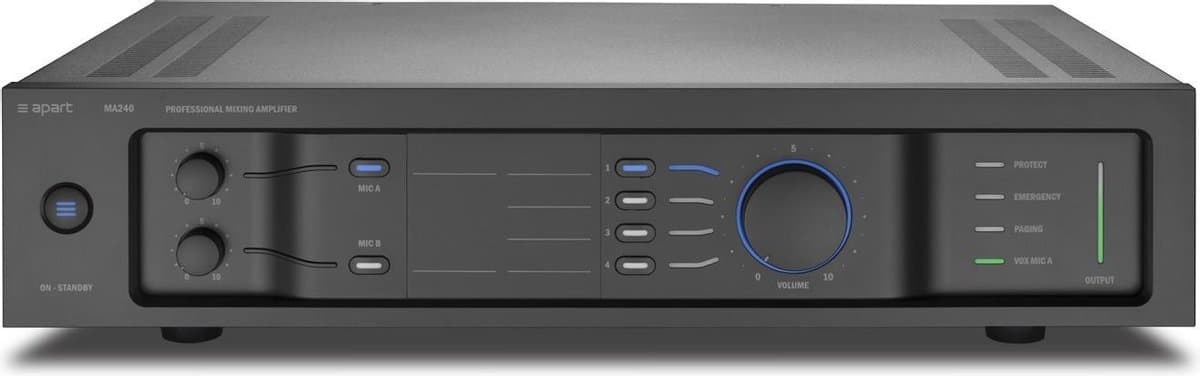 BIAMP MA240 (100 volt/4 Ohm) - Mengversterker