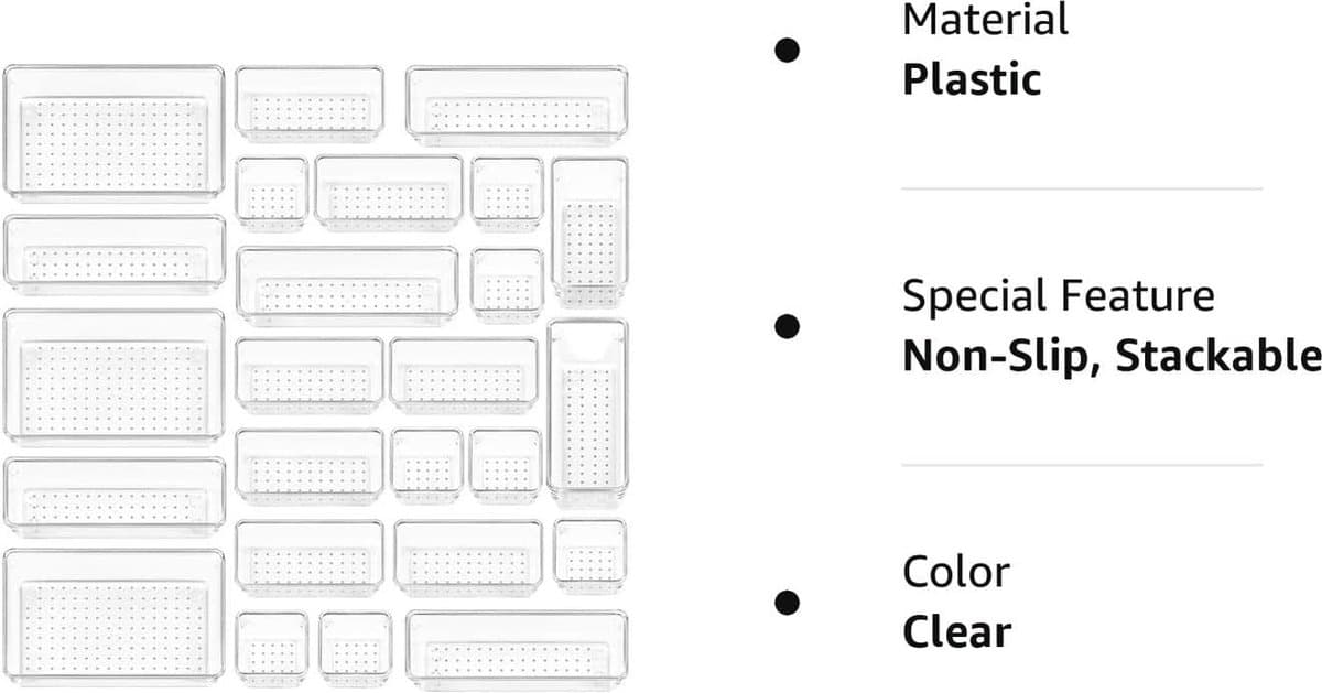 Koelkastorganizer, set - voorraadkamer, snacks, blikjes, keuken,HOGE KWALITEIT MATERIAA 25 Pack