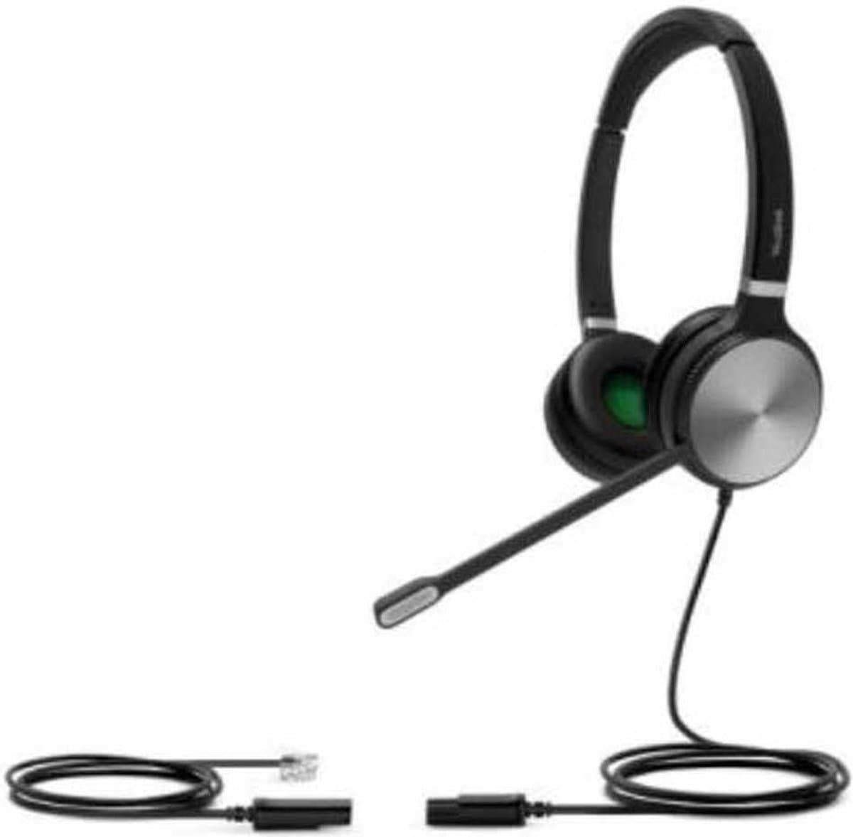 Yealink YHS36 Headset Bedraad Hoofdband Kantoor/callcenter Zwart, Zilver