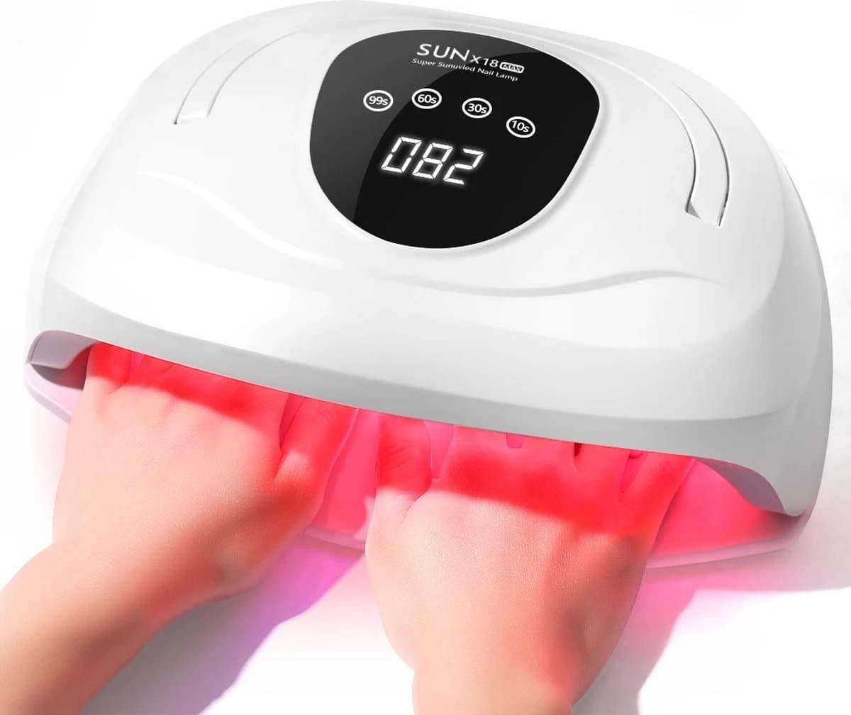 Sun UV LED Nagellamp 320W Professioneel – Salonkwaliteit Nageldroger voor Gellak, Gel- en Acryl Nagels – Automatische Timer & Sensor