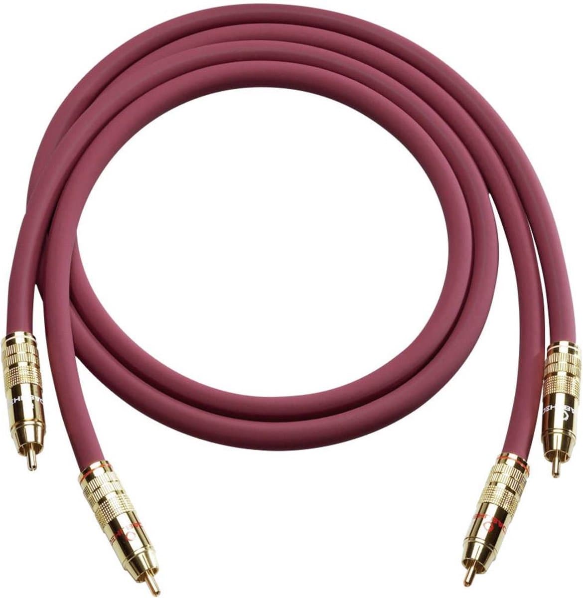 OEHLBACH NF 214 Master Set, bordeaux, 0.50m audio kabel 0,5 m 2 x RCA