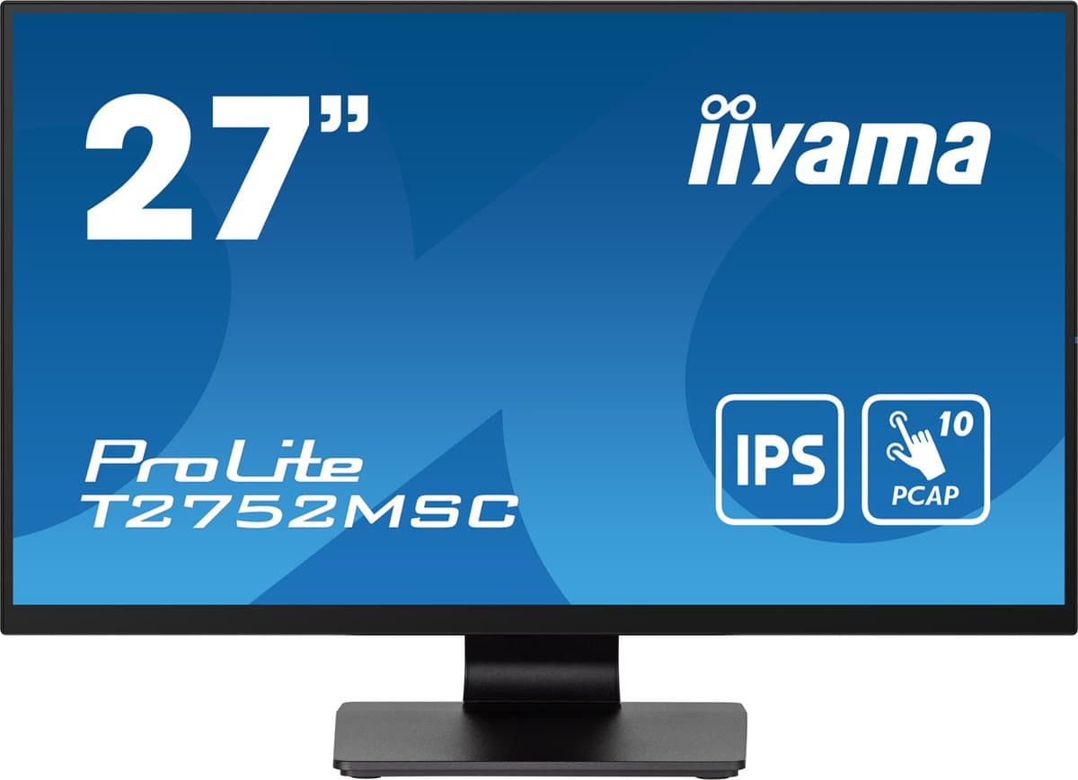 iiyama ProLite T2752MSC-B1 computer monitor 68,6 cm (27") 1920 x 1080 pixels Full HD LED touchscreen zwart