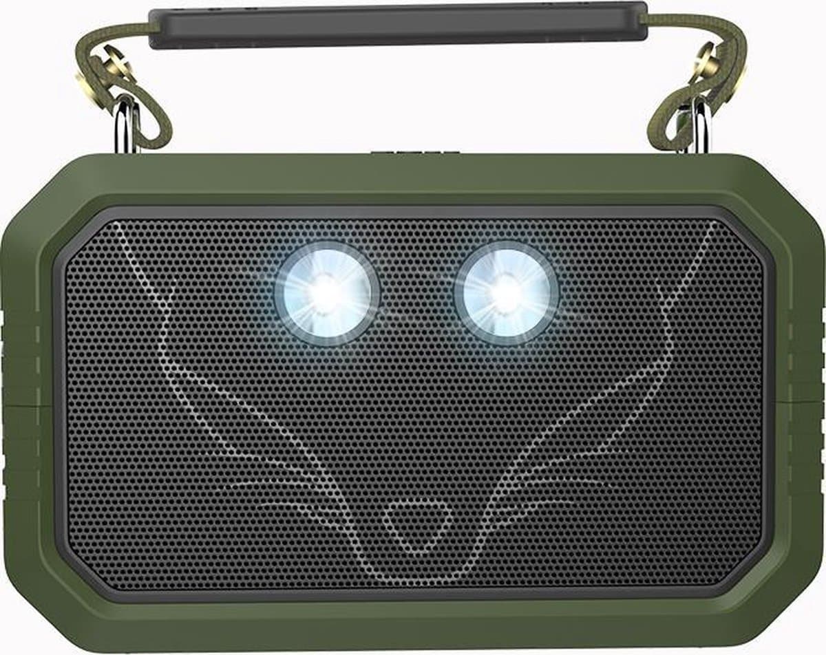 DOSS SOUNDBOX TRAVELER BLACK-GREEN - BLUETOOTH SPEAKER