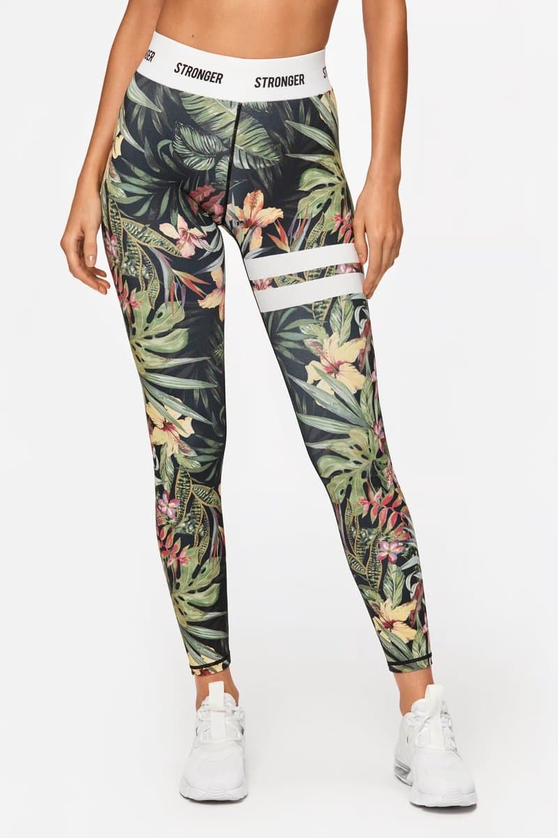 Stronger - Vietnam Tights - Sportlegging - Dames - Bloemen - Maat XS