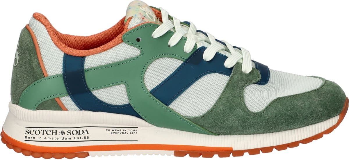 Scotch & Soda Vivex heren sneaker - Groen multi - Maat 41