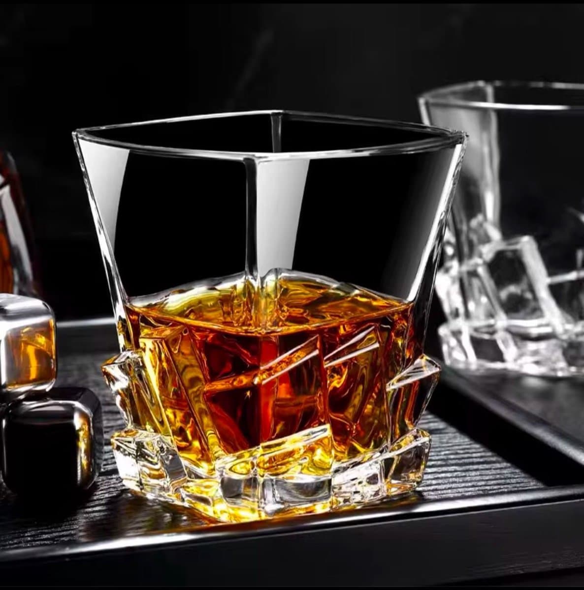 Tumblerglazen - Waterglazen - Whisky glazen - Luxe design - 285ml - 9,6cm - Transparant - 6 stuks