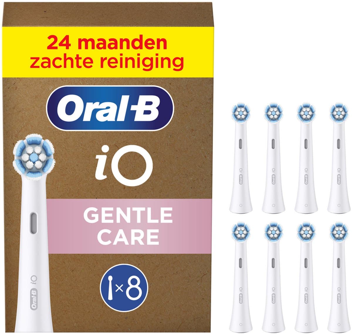 Oral-B iO Series Gentle Care Opzetborstels - Voor Gevoelig Tandvlees - 8 stuks