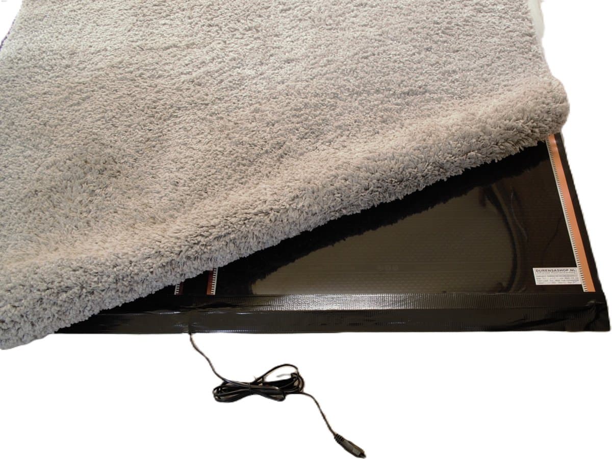 Durensa® karpetverwarming met isolatie en Wifi smart energie plug inn180*160 cm 634 Watt