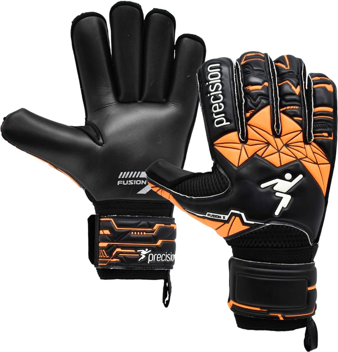 Precision Junior Fusion X Roll Finger Protect GK Gloves
