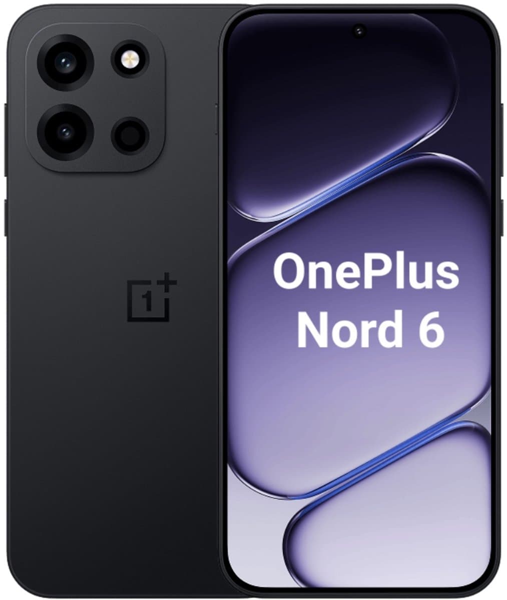 OnePlus Nord 6 - 5G Smartphone - 12GB+512GB - 6.78" 165Hz AMOLED - 7500mAh - IP69K - Obsidian Black (Zwart)