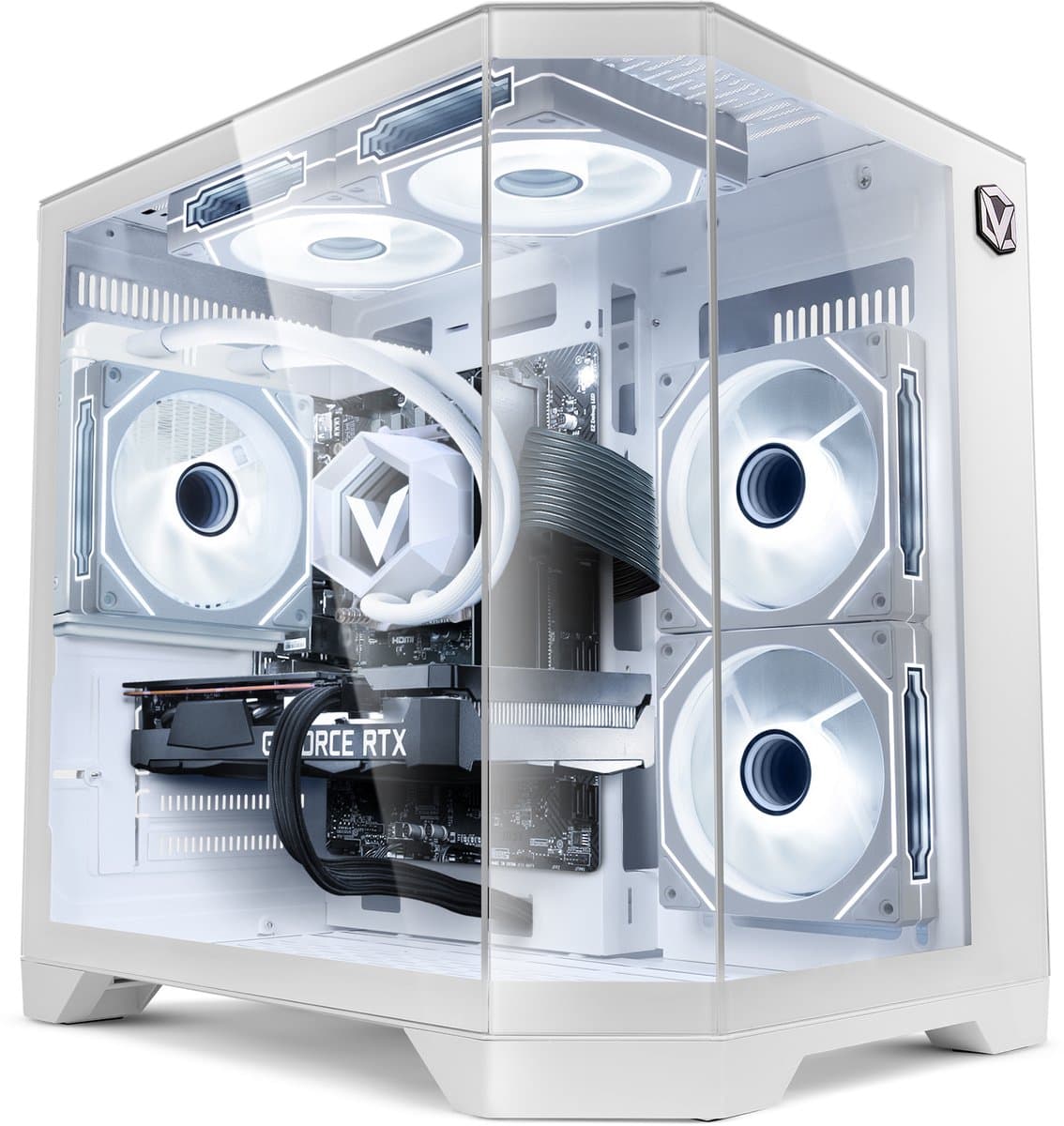 Vibox Gaming PC - Intel i9 12900KF - RTX 5060 Ti - 16GB RAM - 1TB SSD - Windows 11 - WiFi 6 + Bluetooth 5.4 - Waterkoeling