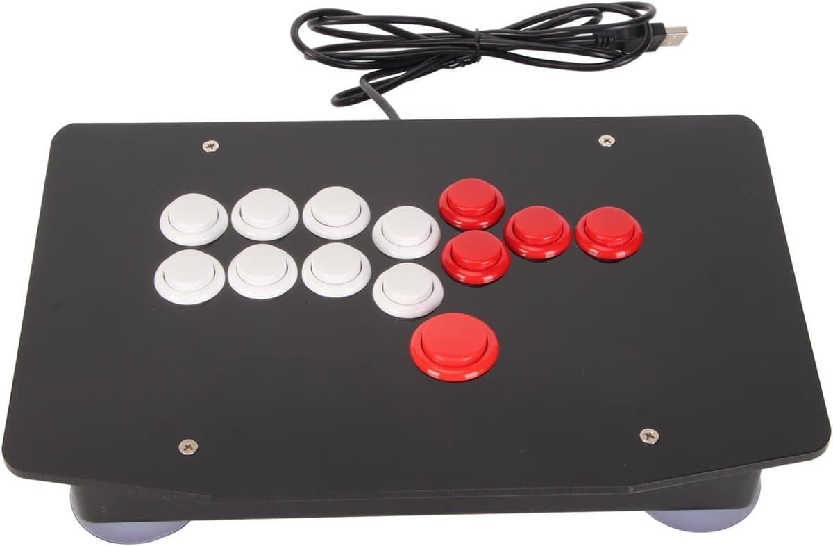 Arcade Controller - Fight Stick Joystick - Gaming Precisie - Klassiek Kleurenschema - 36 x 26 x 10 cm