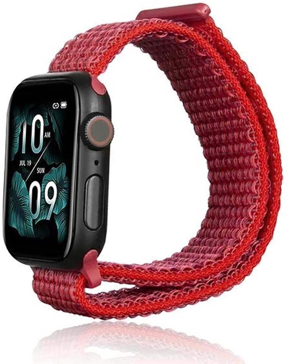 Beline Apple Watch Nylon band 38/40/41mm rood/rood