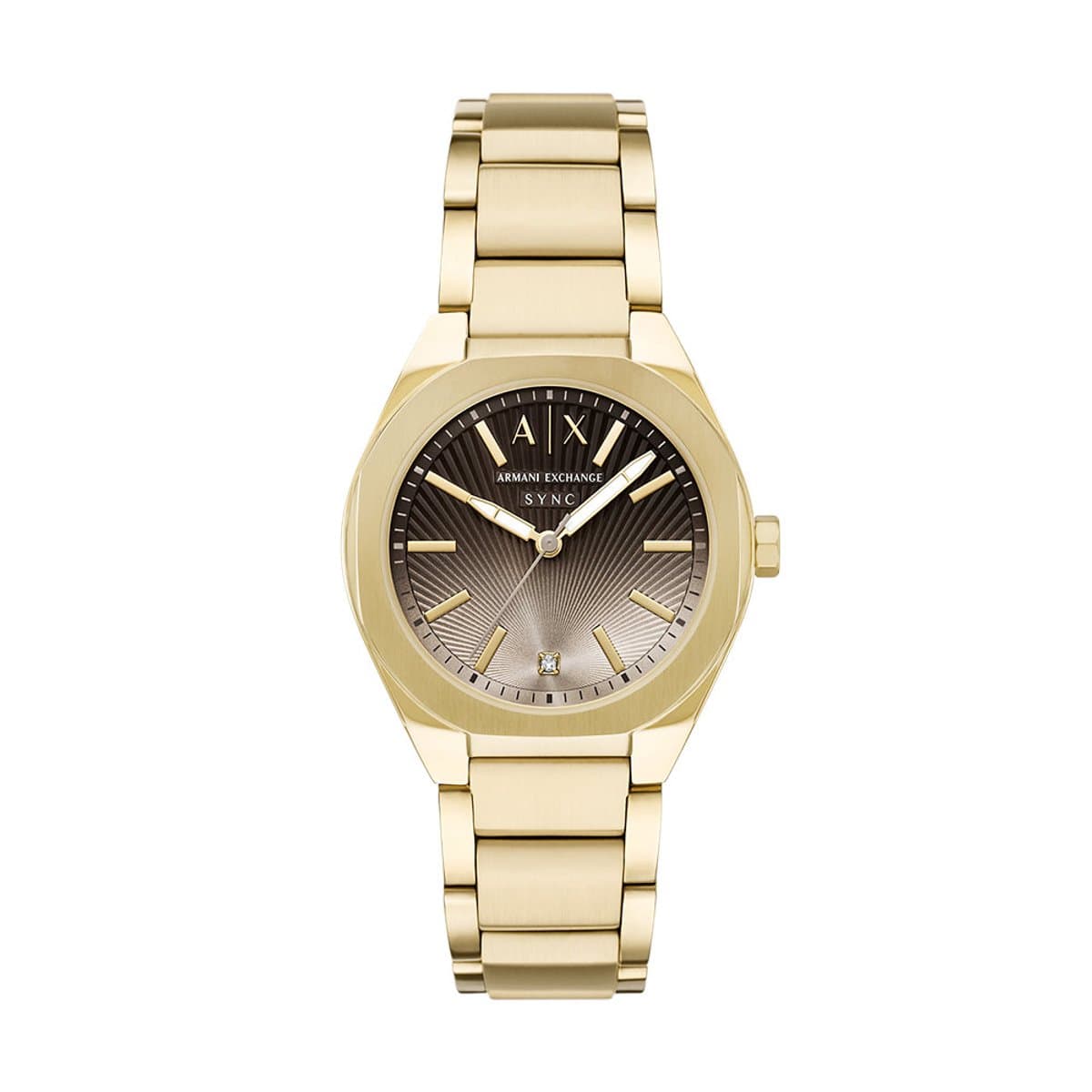 Armani Exchange AX6031 Vrouwen Horloge 36 mm Goudkleurig