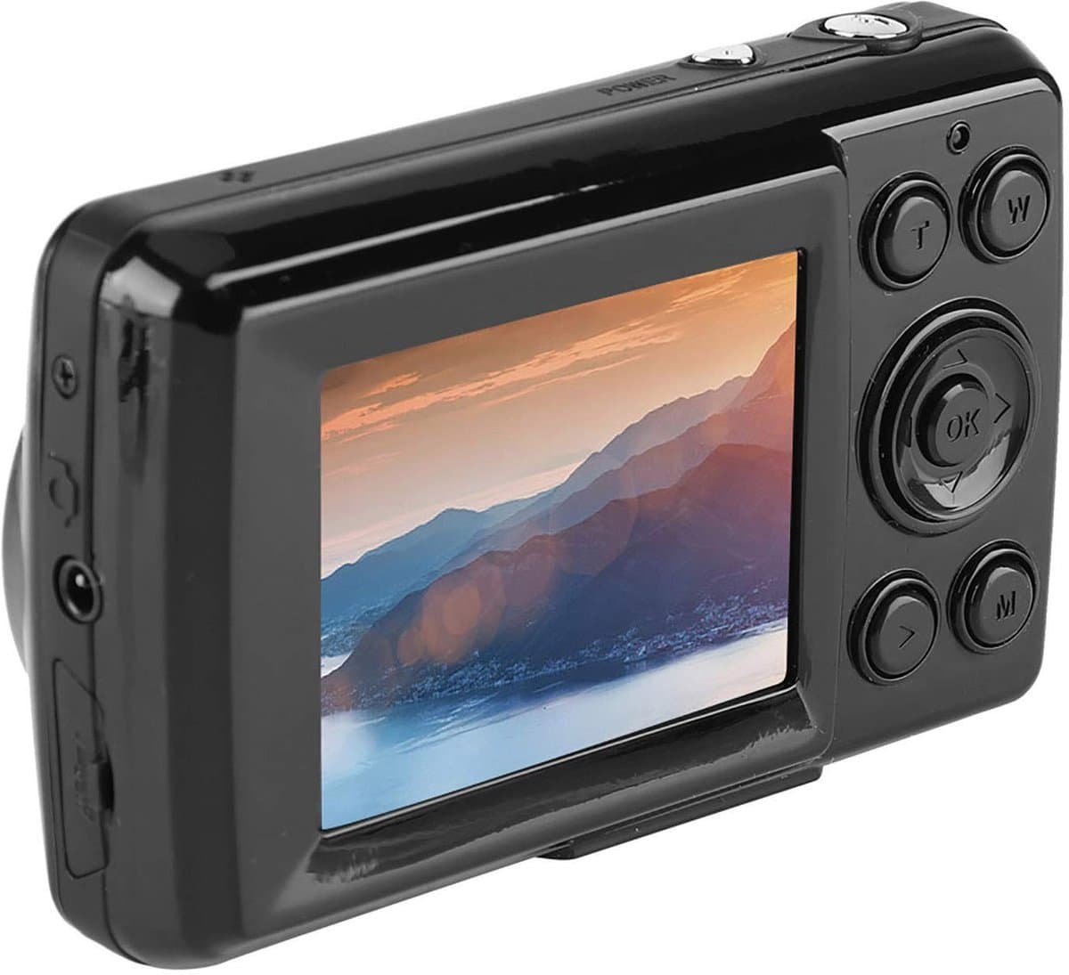 Store_9 - Zwarte Compacte Vlogcamera - 16MP - HD Digitale Videocamera - Lichtgewicht - 720P 30FPS - 4X Zoom - Geschikt voor Beginners - Compact for...