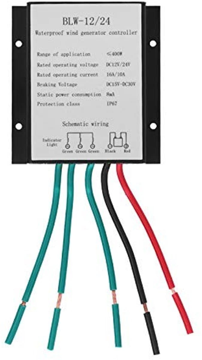 aladdien - Wind Charge Controller - Regulator voor Windgenerator - Waterproof ontwerp - 400W vermogen - Efficiënt energiebeheer - Ideaal voor duurza..