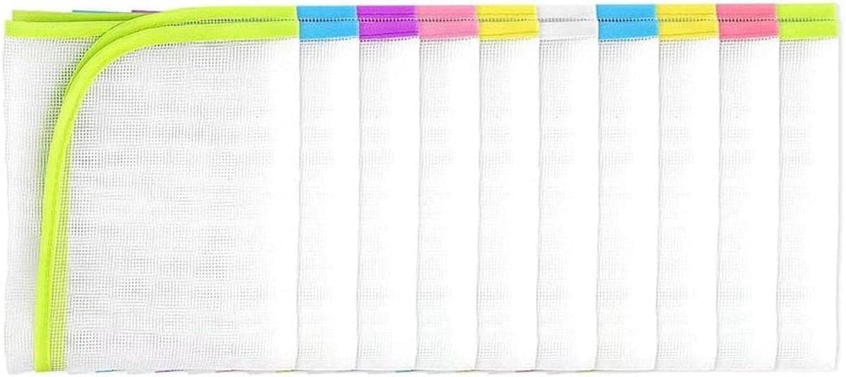 Strijkdoek Set - Beschermdoek Persdoek - Kleding Strijken - Hittebestendig Mesh - 15 Stuks 40x60cm - Willekeurig