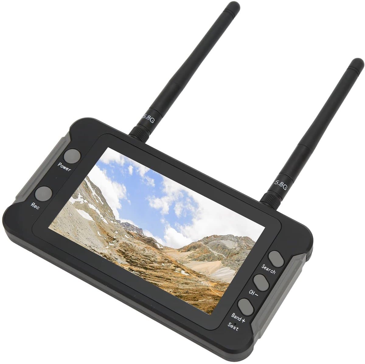 ONF3 - FPV-ontvangermonitor - 4,3 Inch - DVR-functie - 5.8GHz - Voor RC Drone - Quadcopter-monitor - Geschikt voor FPV-drone