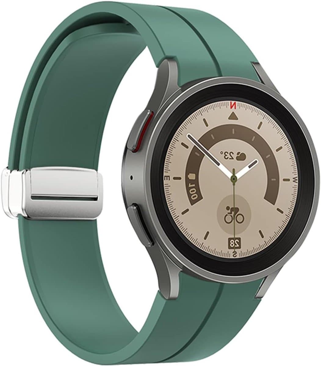 Siliconen Horlogeband voor 20mm Smartwatches, Lichtgewicht en Waterdicht, Geschikt voor Galaxy Watch 4, 5 en 3 Modellen