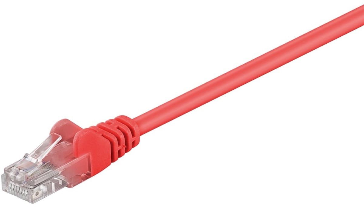 Wentronic CAT5E Netwerkkabel - RJ45 - Rood - 10 m