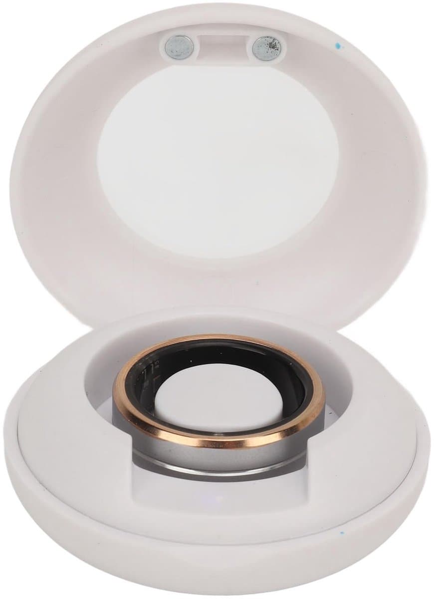 Solidchoice - Dailygoody - Gezondheidsring - Slimme Ring met Fitnesstracker - IP68 Waterdicht - Fitnessring - Temperatuur- en Slaapmonitor - Geschikt voor Heren en ...