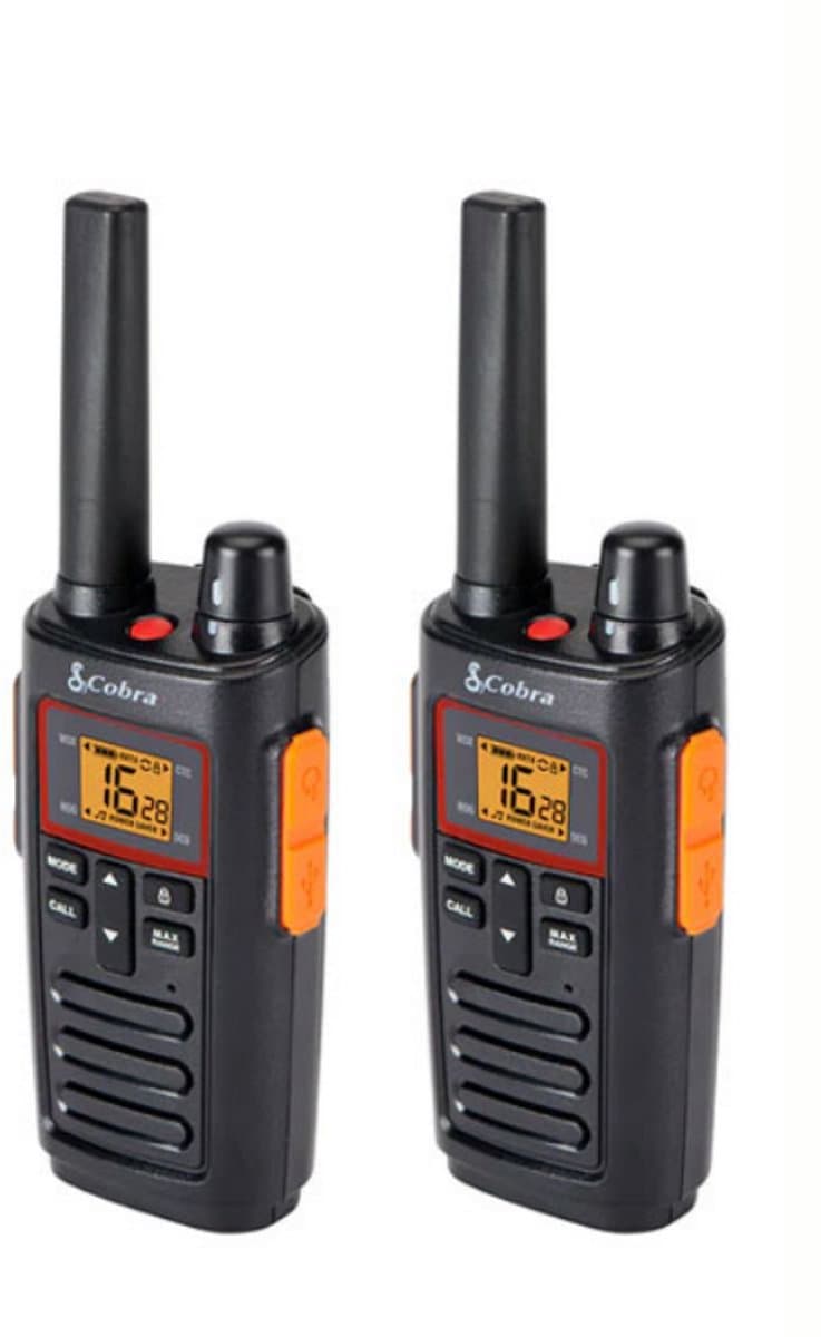 Set van 20 Cobra RX380 PMR446 portofoons IPX2 met D-shape oortje