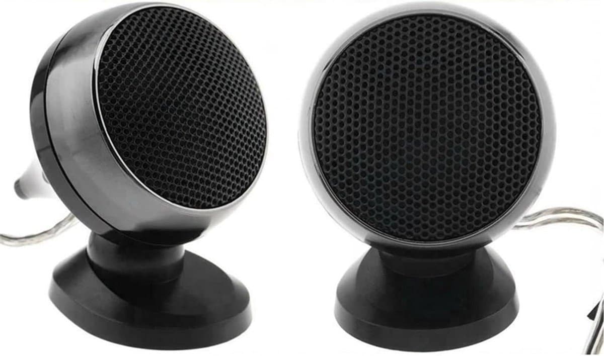 Auto Tweeter - Hoogfrequente Luidspreker - Auto Audio Verbeteren - 150W Vermogen - 25 mm Spoel - Zwart