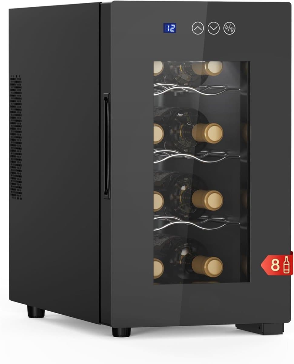 Quvo® Mini vriezer - Diepvries - 33L - [Energieklasse E] - Zwart - 27cm x 51cm x 48cm