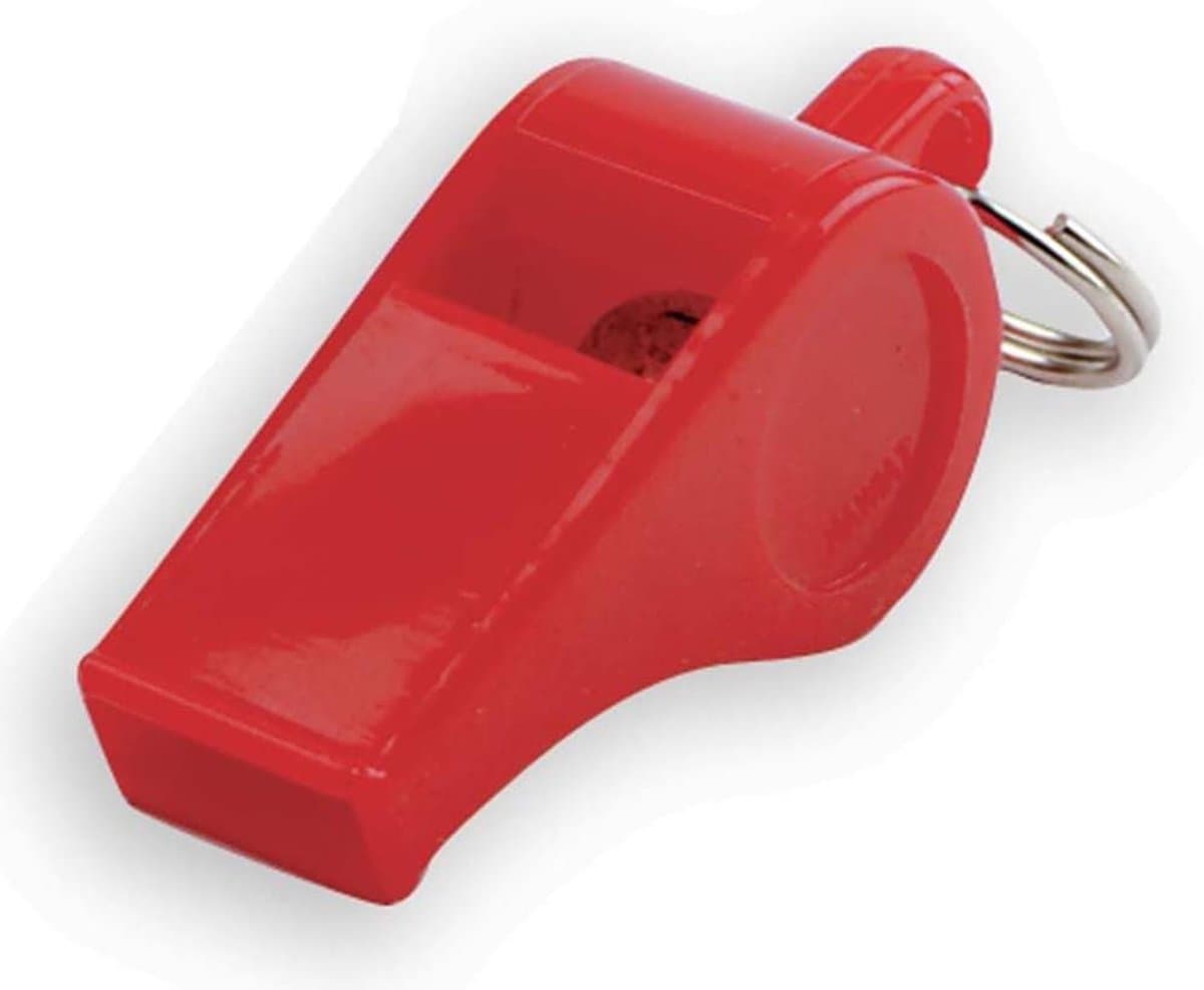 Plastic Fluitjes - Sportfluitjes Scheidsrechter - Sportevenementen Begeleiden - Hoge Toonhoogte - 144 stuks - Rood