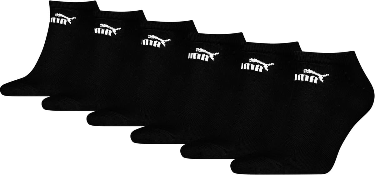 Puma unisex sneakersokken enkelhoog voor dames en heren, set van 6