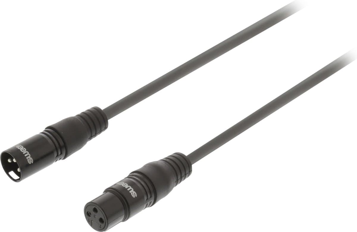 Sweex XLR (m) - XLR (v) audiokabel - 5 meter