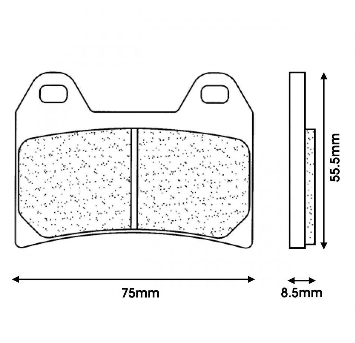 Plaquette de frein CL BRAKES pour Moto Ducati 996 Monster 2004 à 2005 Neuf