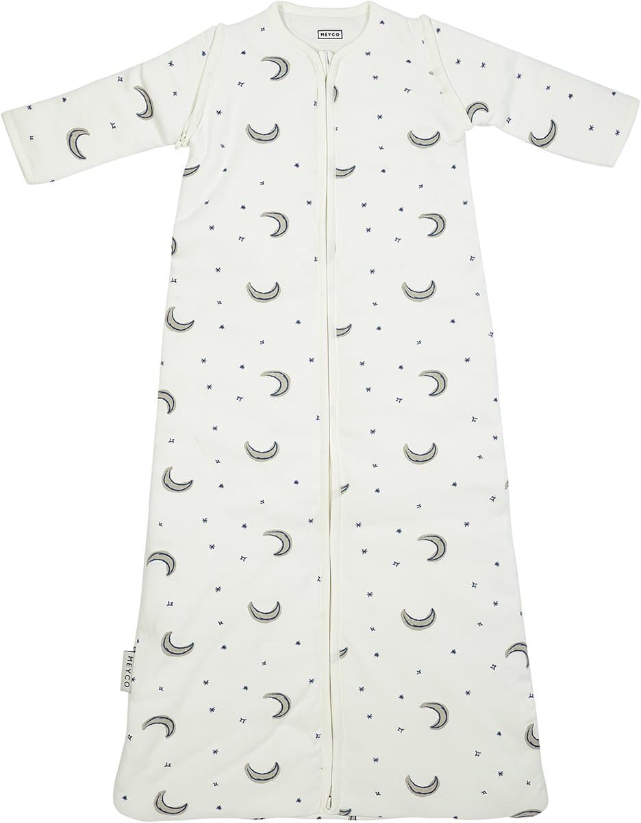 Meyco Baby Slaapzak Winter Moon - afritsbare mouwen - indigo - 60cm - 2.5 TOG