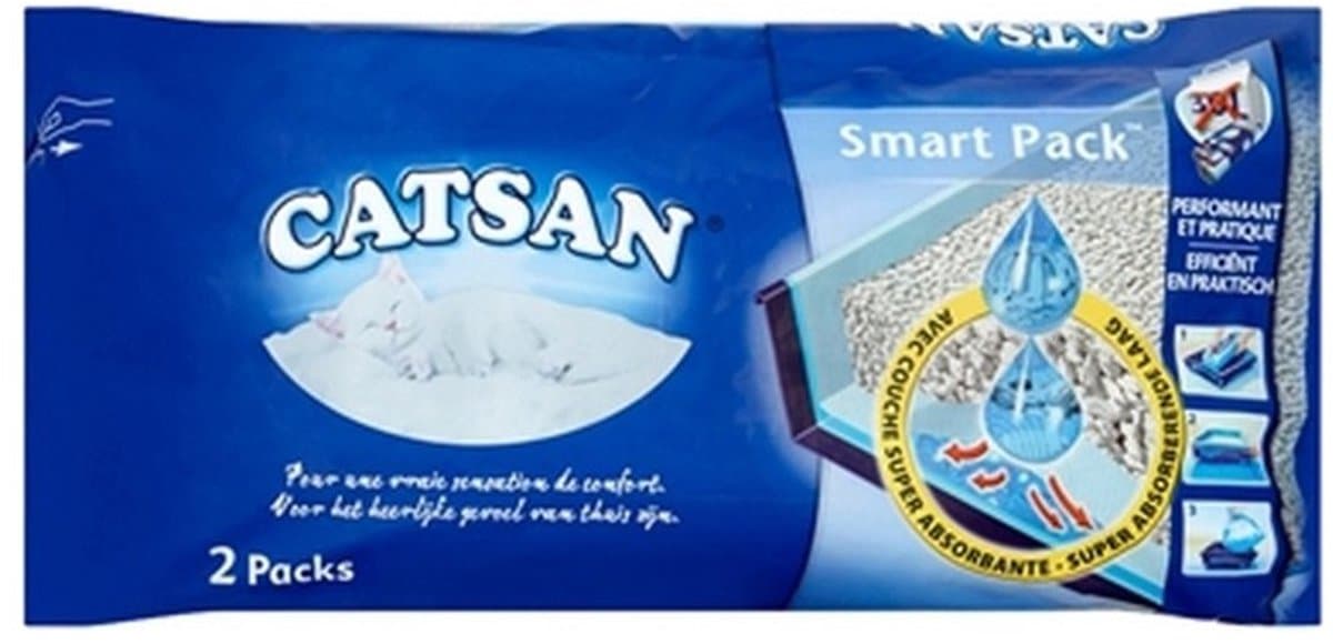 2x Catsan - Smart Pack - 2x4Liter