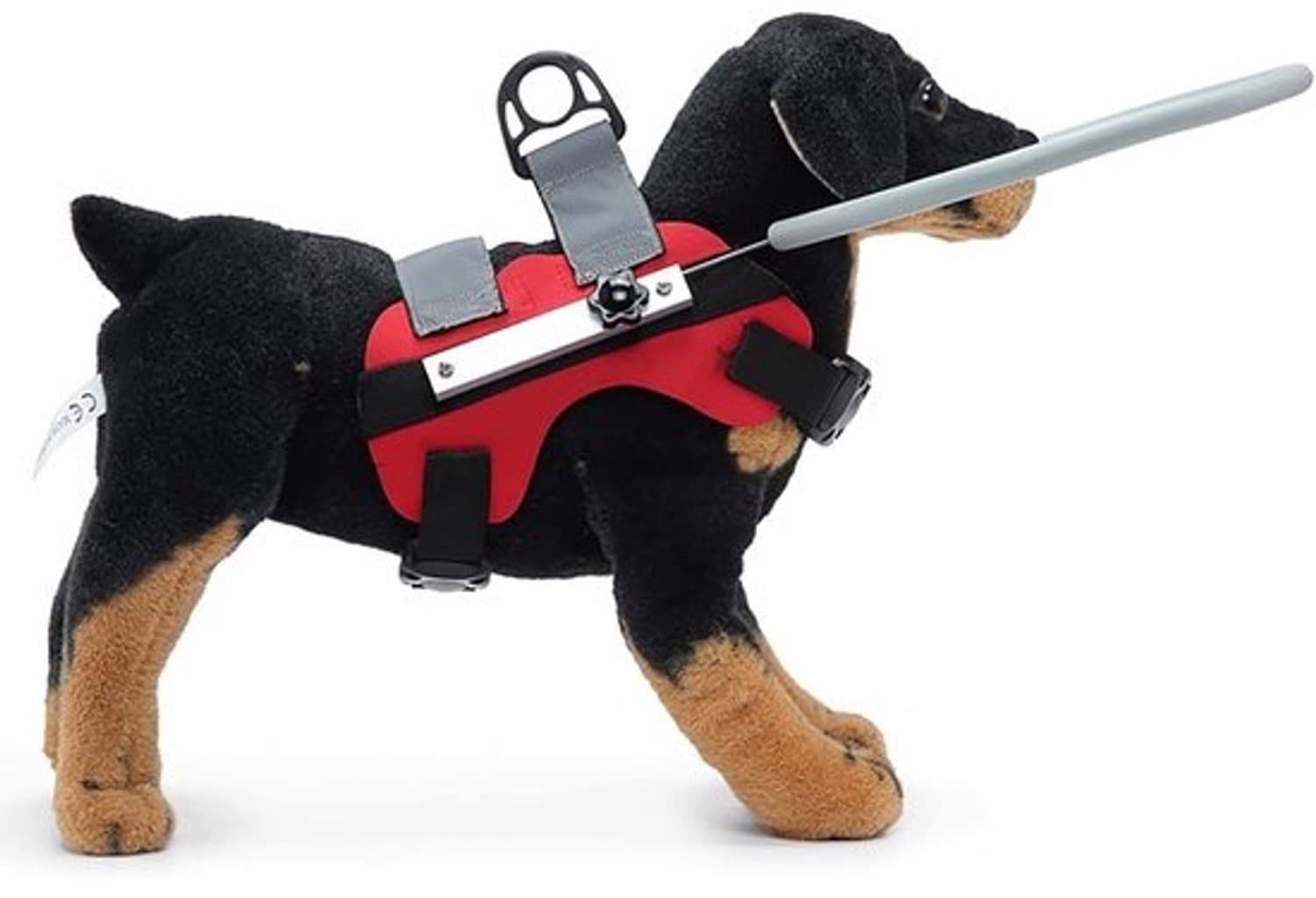 Harnas voor blinde honden - Halo-vest voor huisdieren - Biedt veiligheid - Met D-ring - Klein formaat - Rood