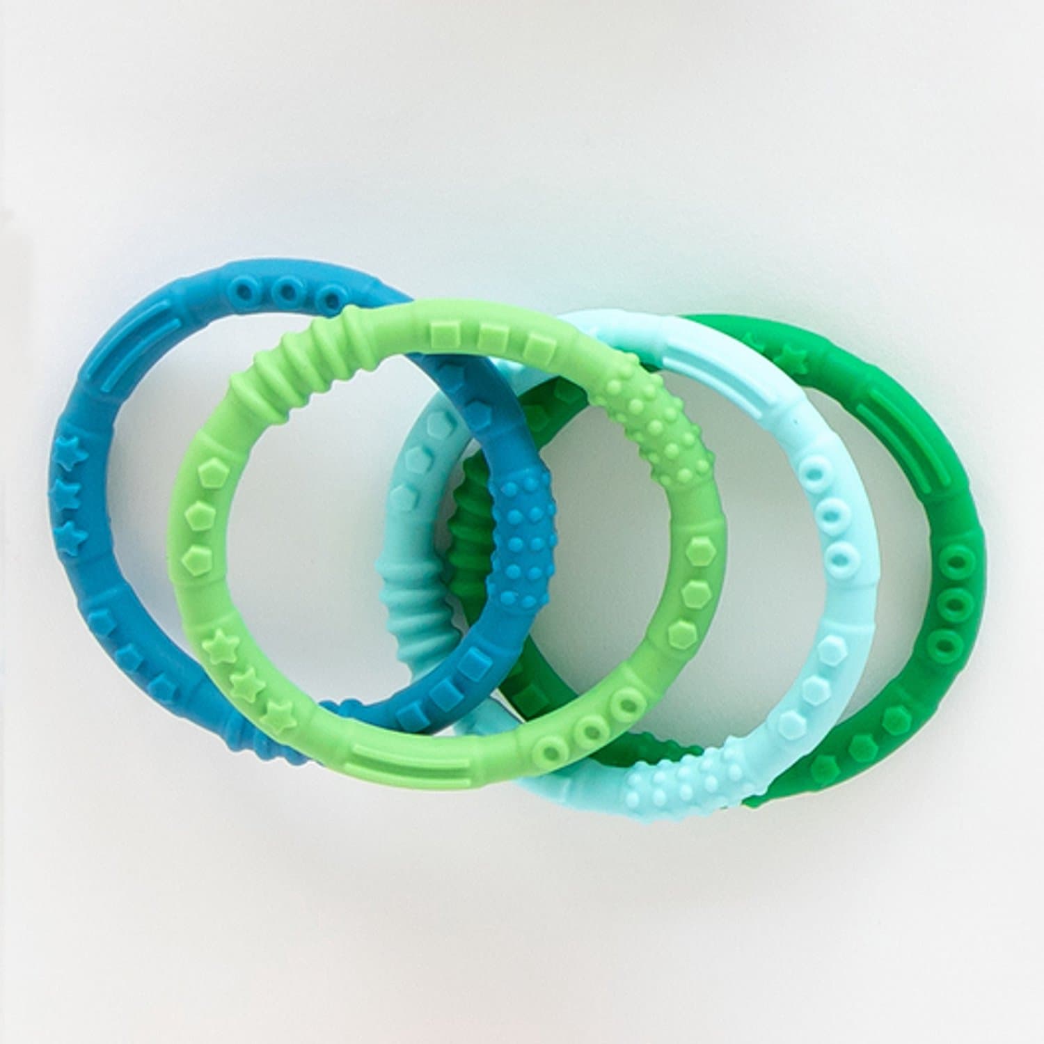 Bumkins - Siliconen Bijtringen (4 stuks) - Summer