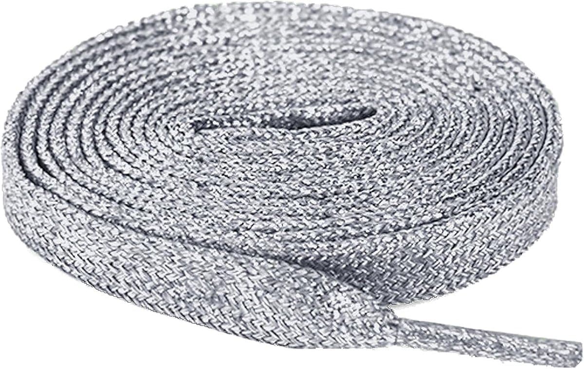 2 paar veters platte glitter 10 mm breed bling schoenveters voor high tops sportschoenen sneakers