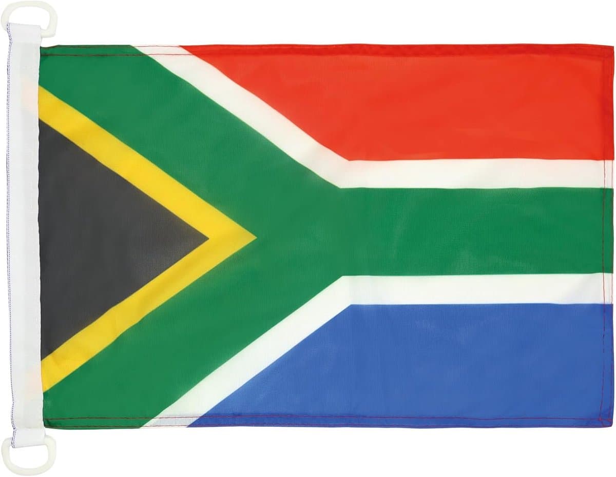 FLAG Bootvlag Zuid-Afrika 45x30 cm Mesh Polyester Plastic Ringen