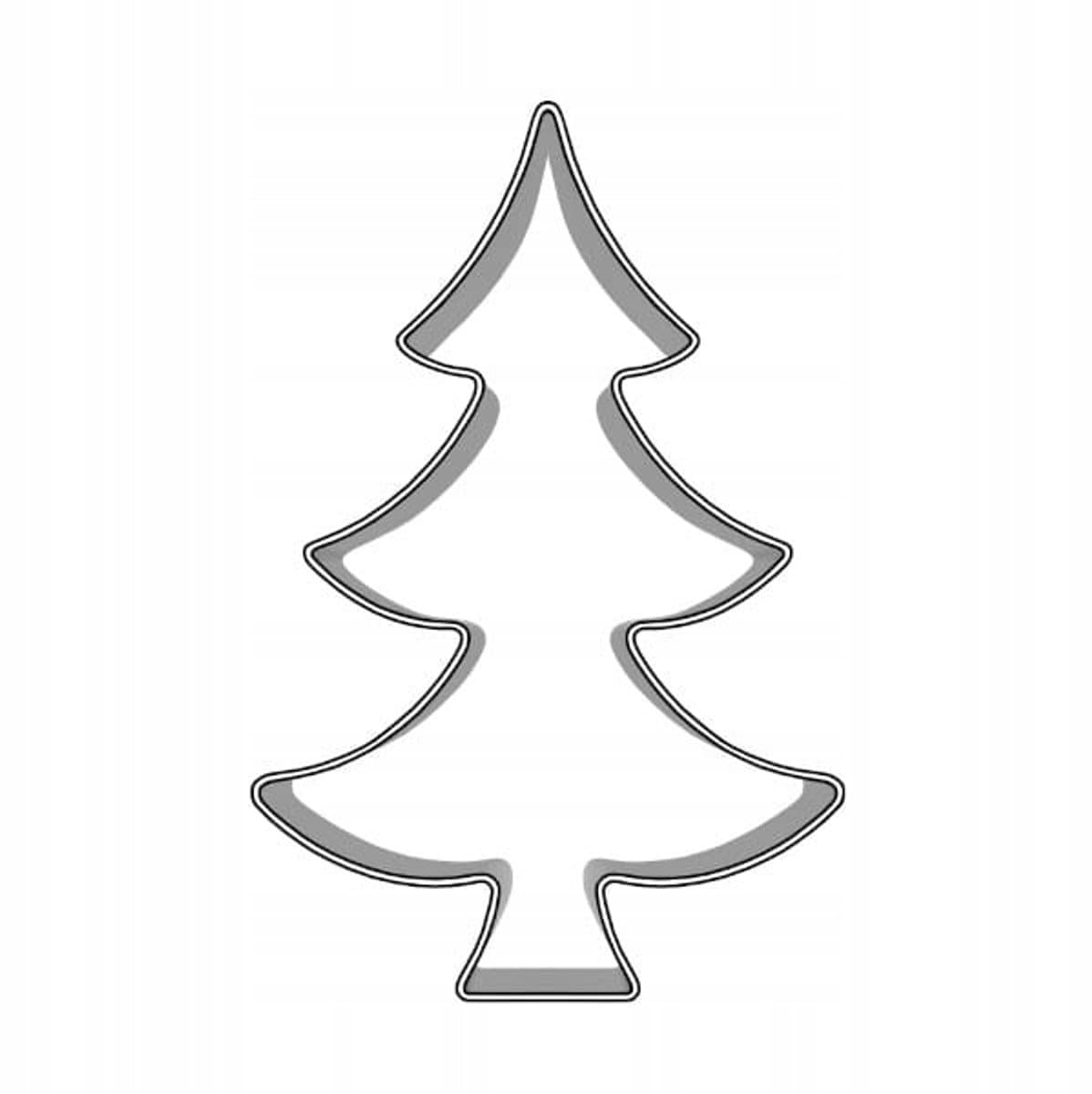 Koekjesvorm Kerstboom 4,8 cm - Metaal - Voor Koekjes en Decoraties