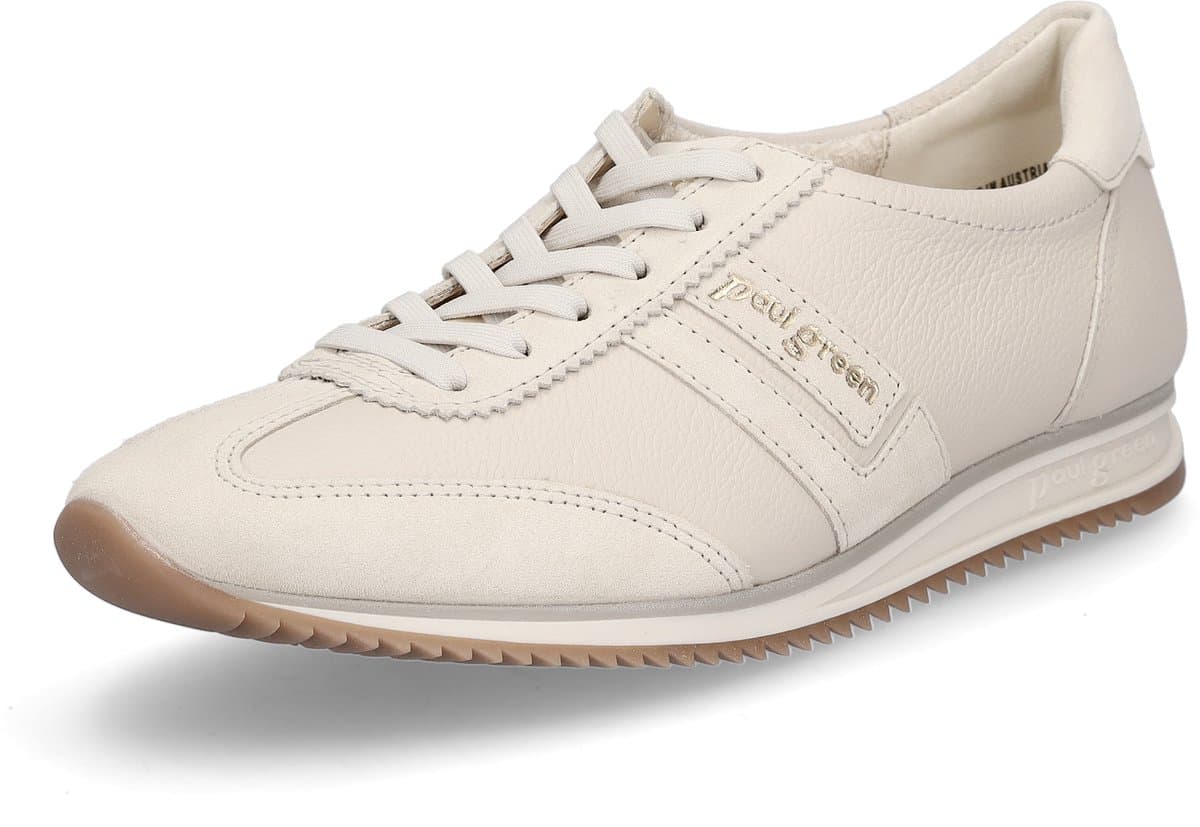 Paul Green - 5453 - Lage sneakersDames sneakers - Kleur: Wit/beige - Maat: 37.5