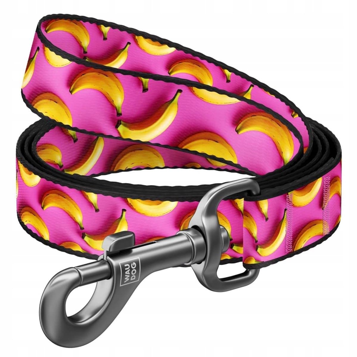 WAUDOG Hondenlijn Nylon Bananen Roze S 15mm 122cm