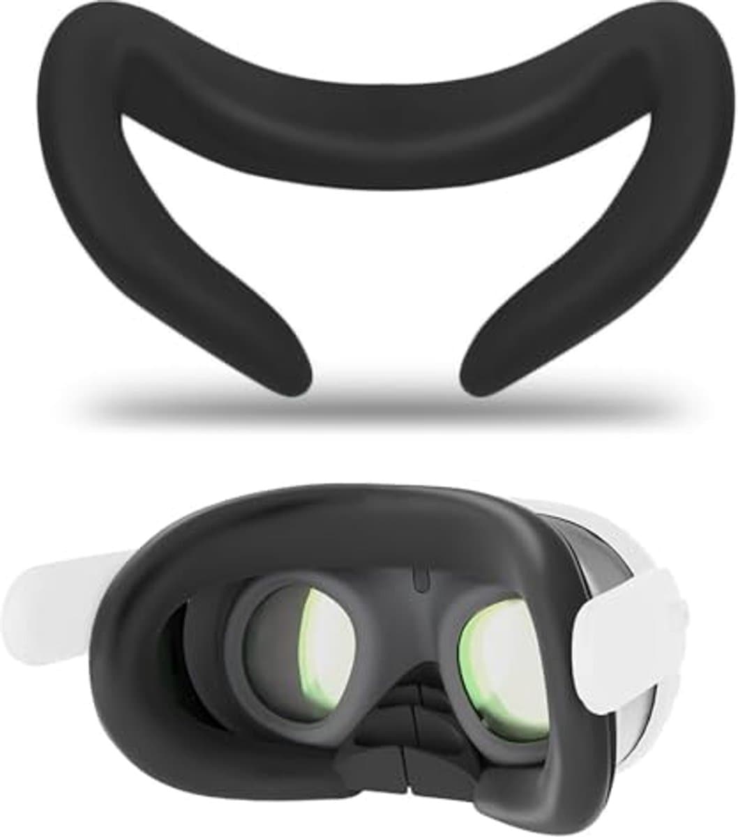 Siliconen gezichtsafdekking voor VR-headsets - Zweetbestendig oogmasker voor Quest 3