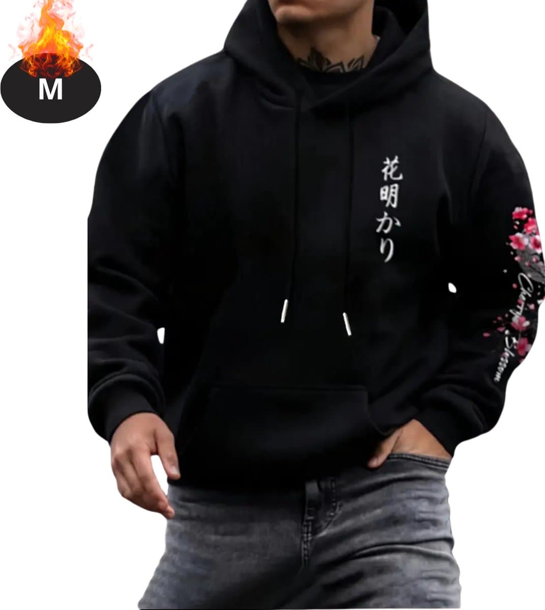 Nivard Hoodie Heren - Sweaters - Sweater - Warme Trui - Met Capuchon - Zwart - M
