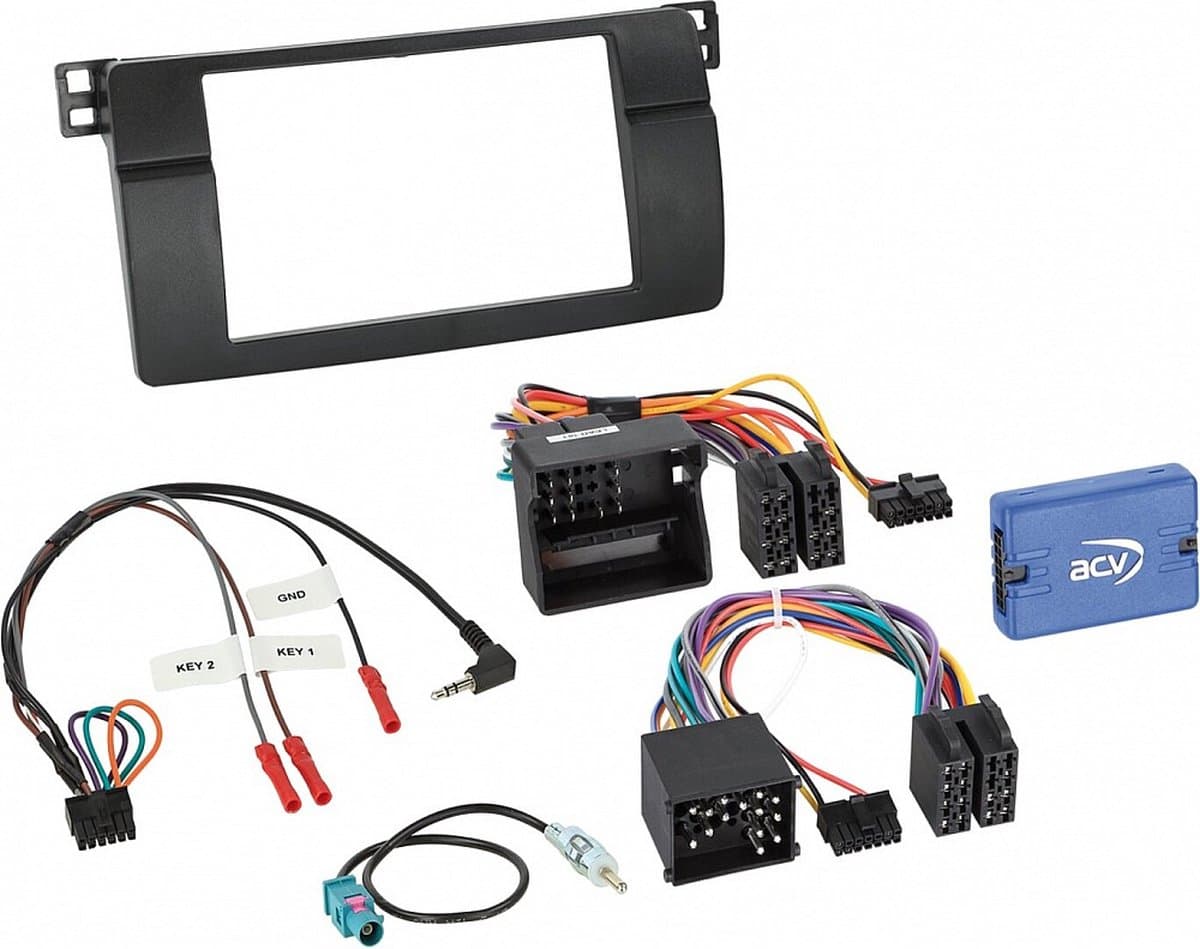 2-DIN kit BMW 3 serie (E46) Montage midden